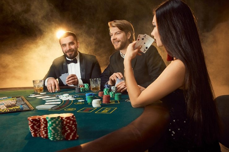 Studio live dealer slot biru dengan kualitas HD dan dealer profesional